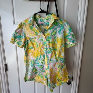 Lilly Pulitzer button up blouse